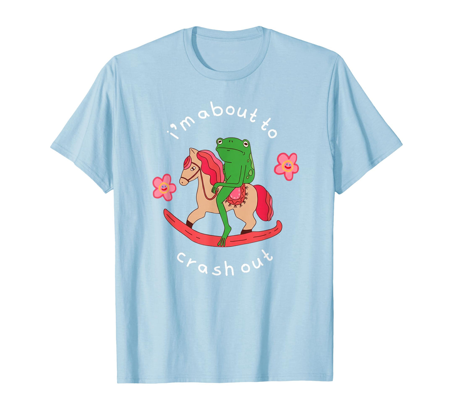 I'm About to Crash Out Funny Grumpy Frog Meme Women T-Shirt