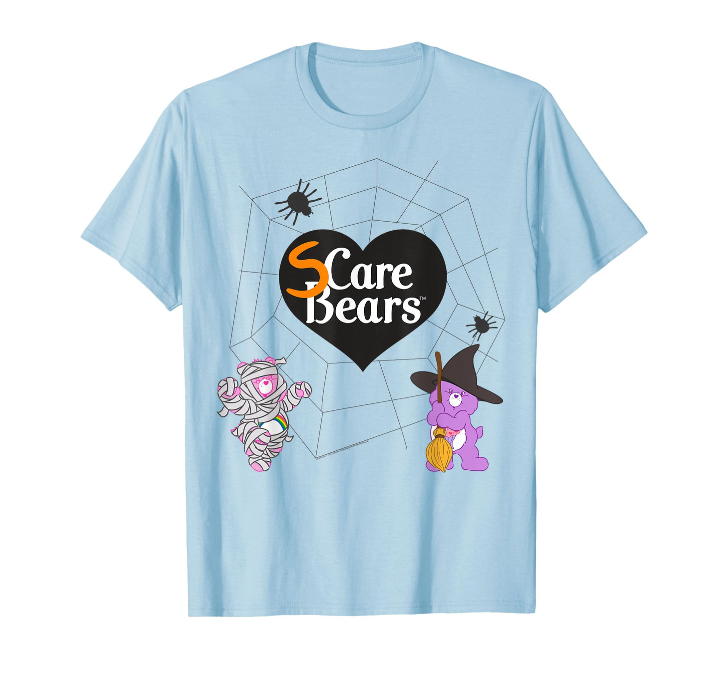 Care Bears Halloween SCare Bears Spider Web Mummy Witch T-Shirt