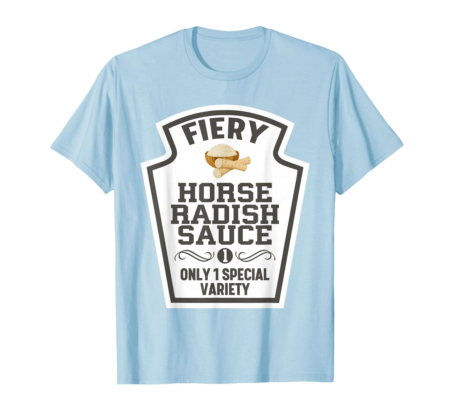 Fiery Horseradish Sauce Halloween Condiment Costume Food T-Shirt