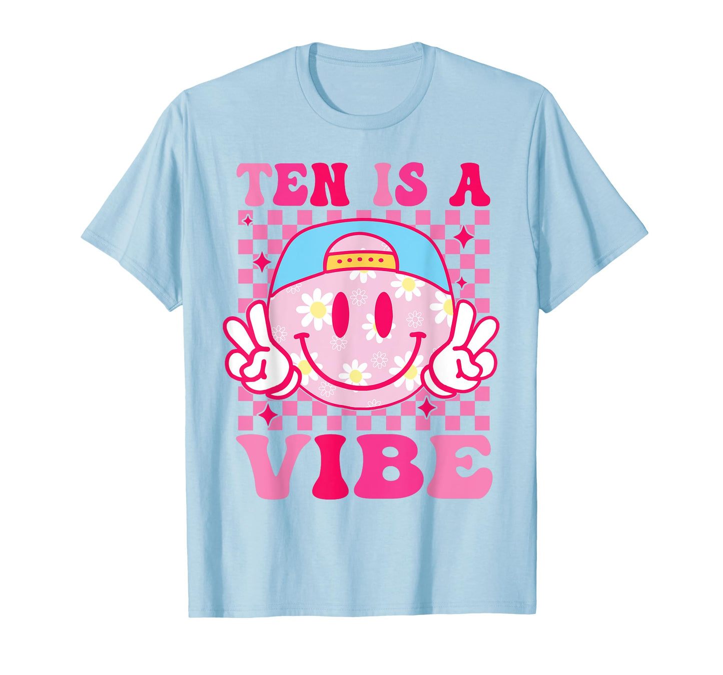 Ten is A Vibe Birthday 10 Year Old Girls 10th Birthday T-Shirt