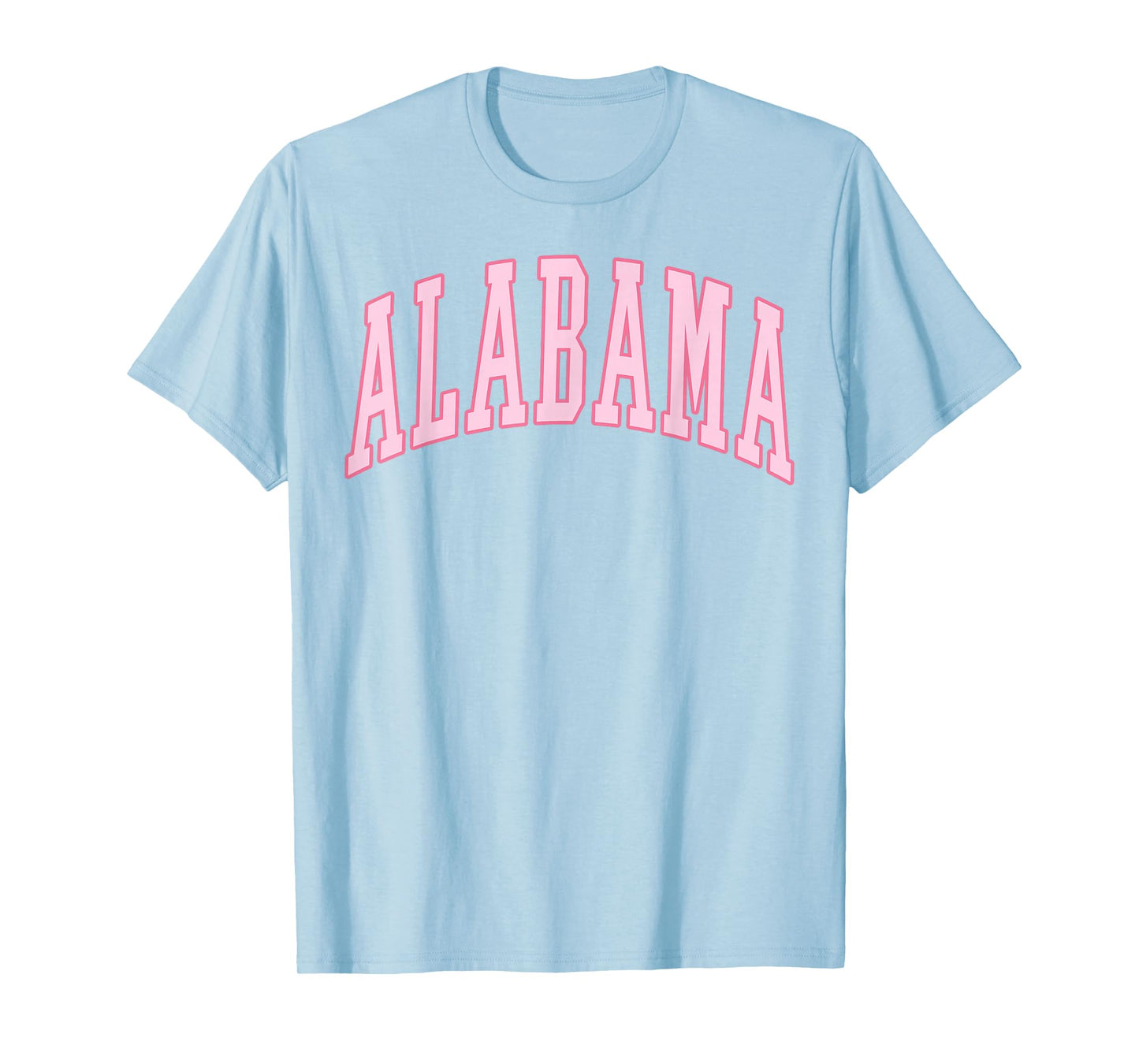 Alabama Vintage Preppy Varsity Pink Sports T-Shirt