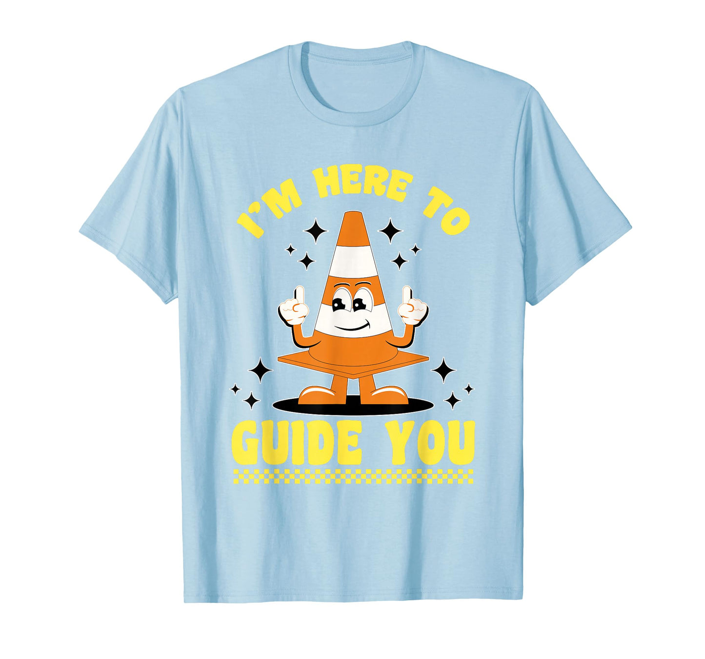 Traffic Cone Halloween Costume I'm Here To Guide You T-Shirt