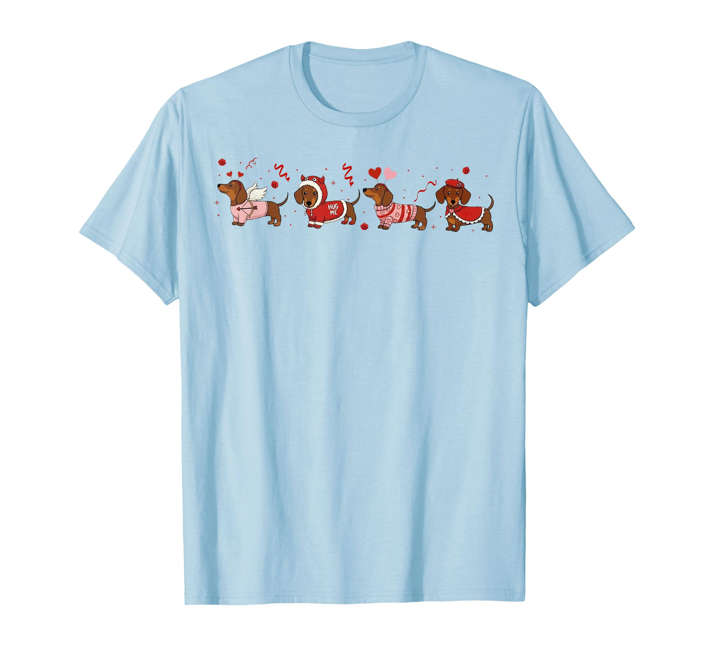 Dachshund Valentines Wiener Dog Love Tee Dog Mom Humor Tee T-Shirt