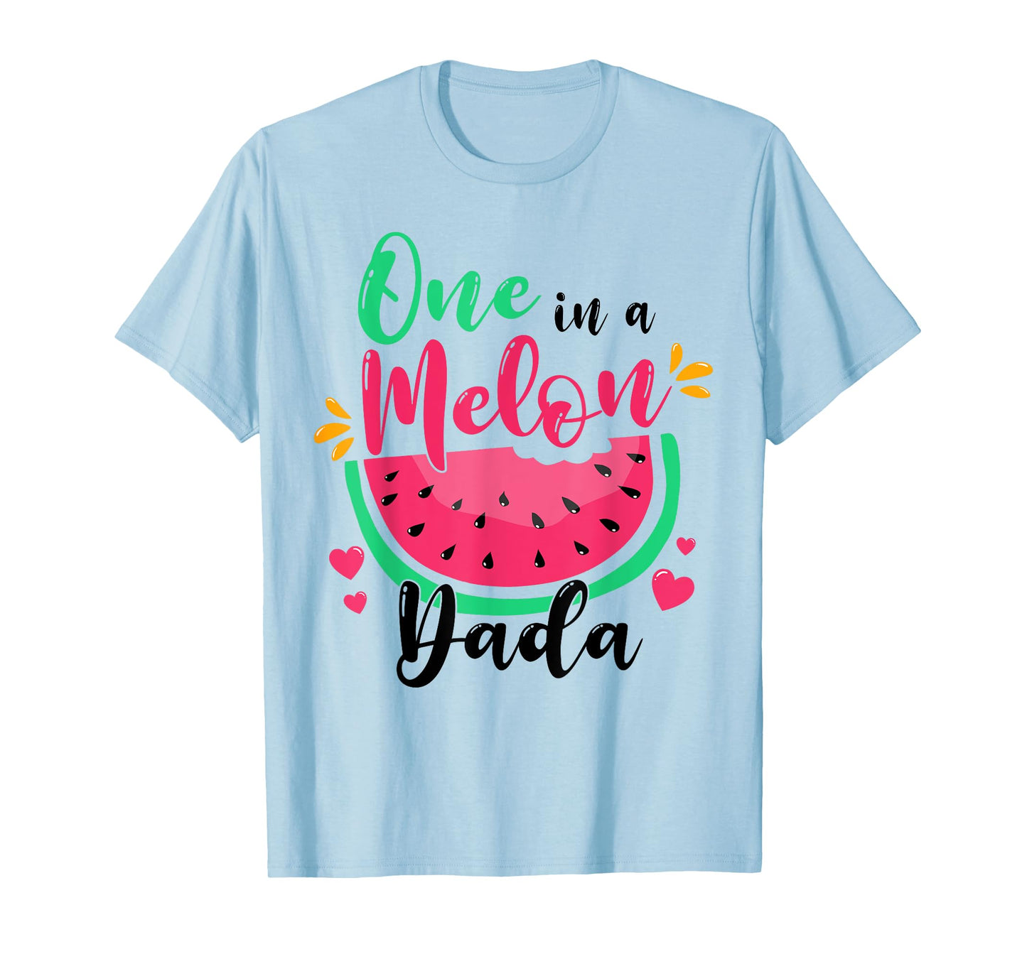 One in a Melon Dada Summer Birthday Party Matching Family T-Shirt