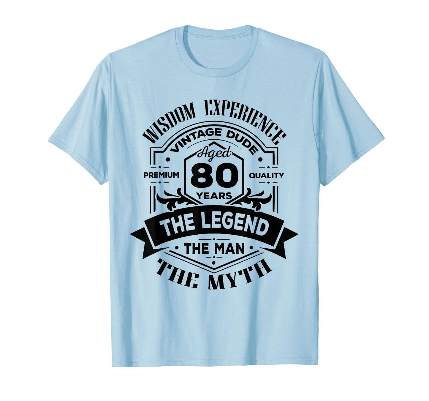 Vintage The Man Myth Legend 80 Birthday Tee for 80 Years Old T-Shirt