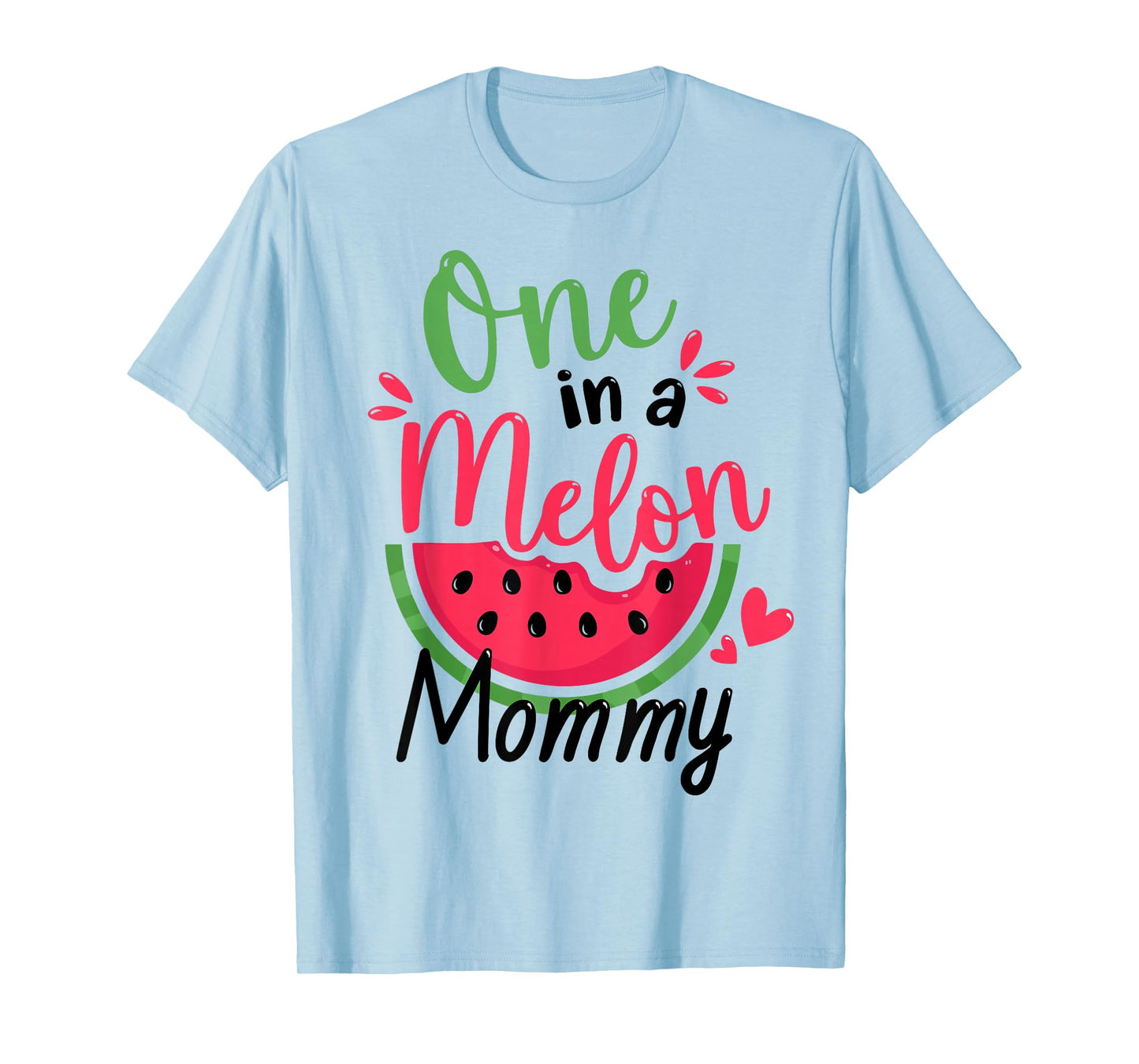 One in a Melon Mommy 1st Birthday Party Family Matching T-Shirt