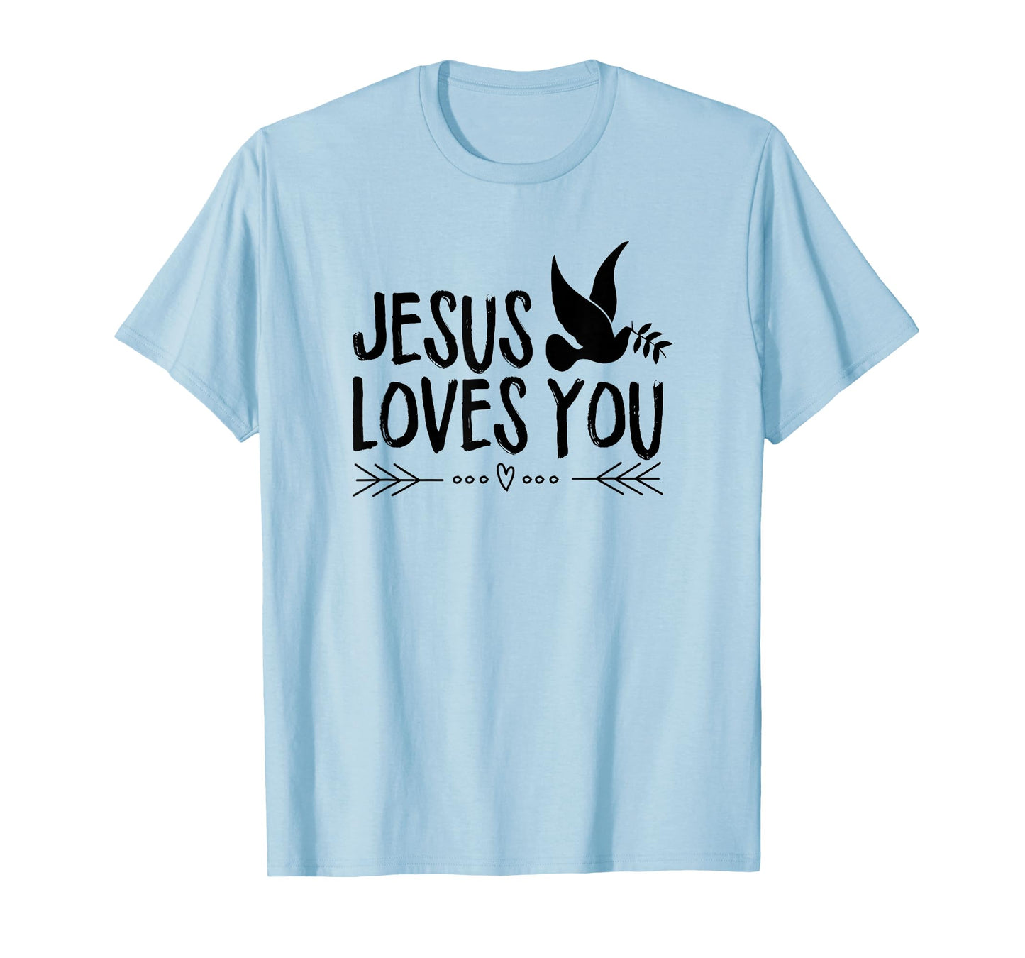 Jesus Saves Light of The World Faith Prayer Circle T-Shirt
