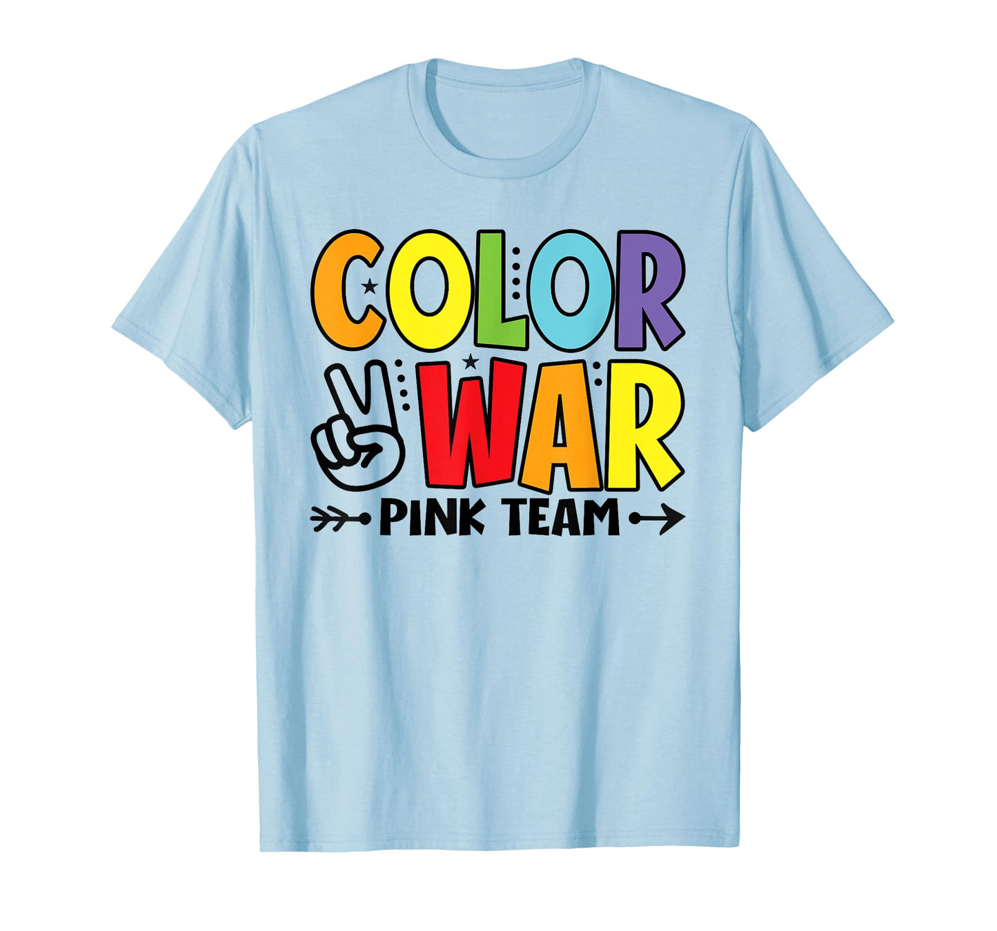 Color War Pink Team Sleepaway Summer Camp Game T-Shirt