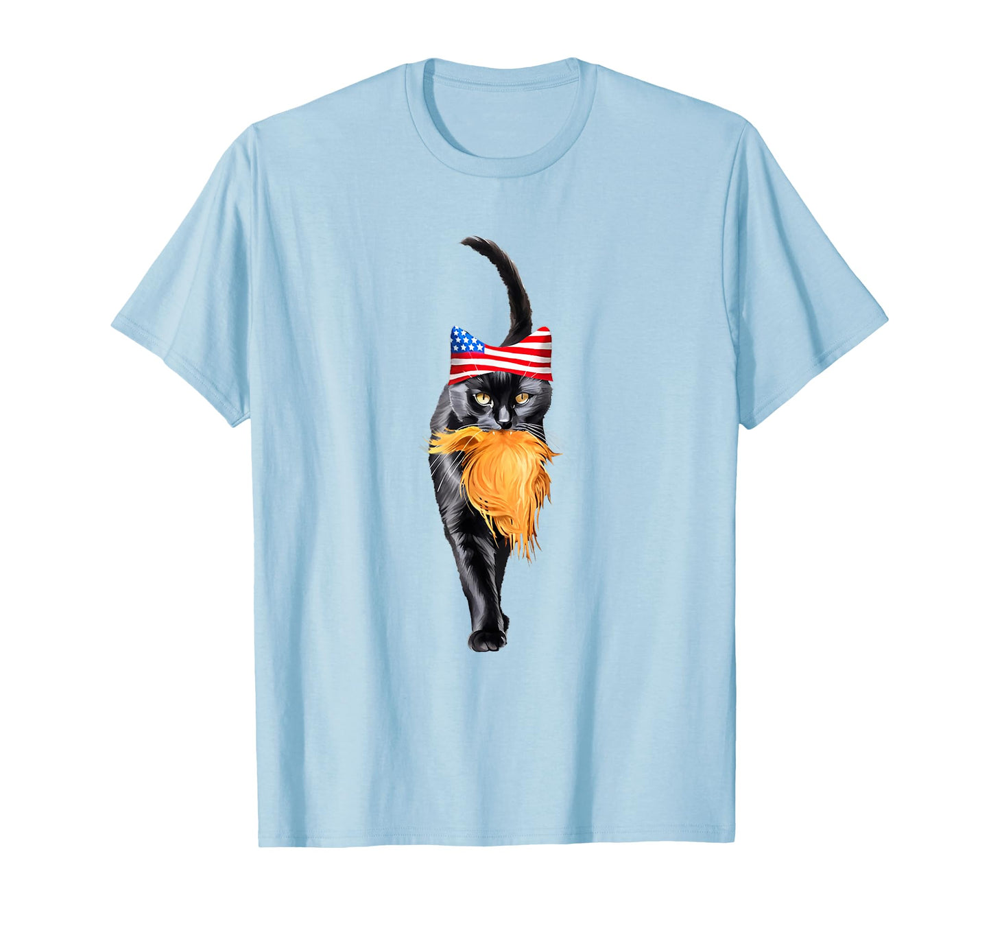Funny Childless Cat Lady With Trump Hair Vote Kamala 2024 T-Shirt