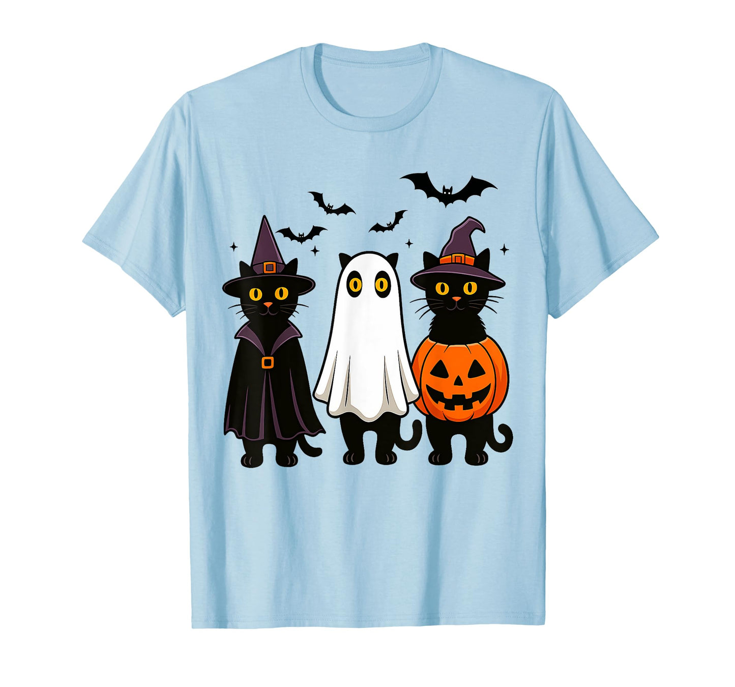 Witchy Cats and Ghostly Fun Spooky Halloween Costumes T-Shirt