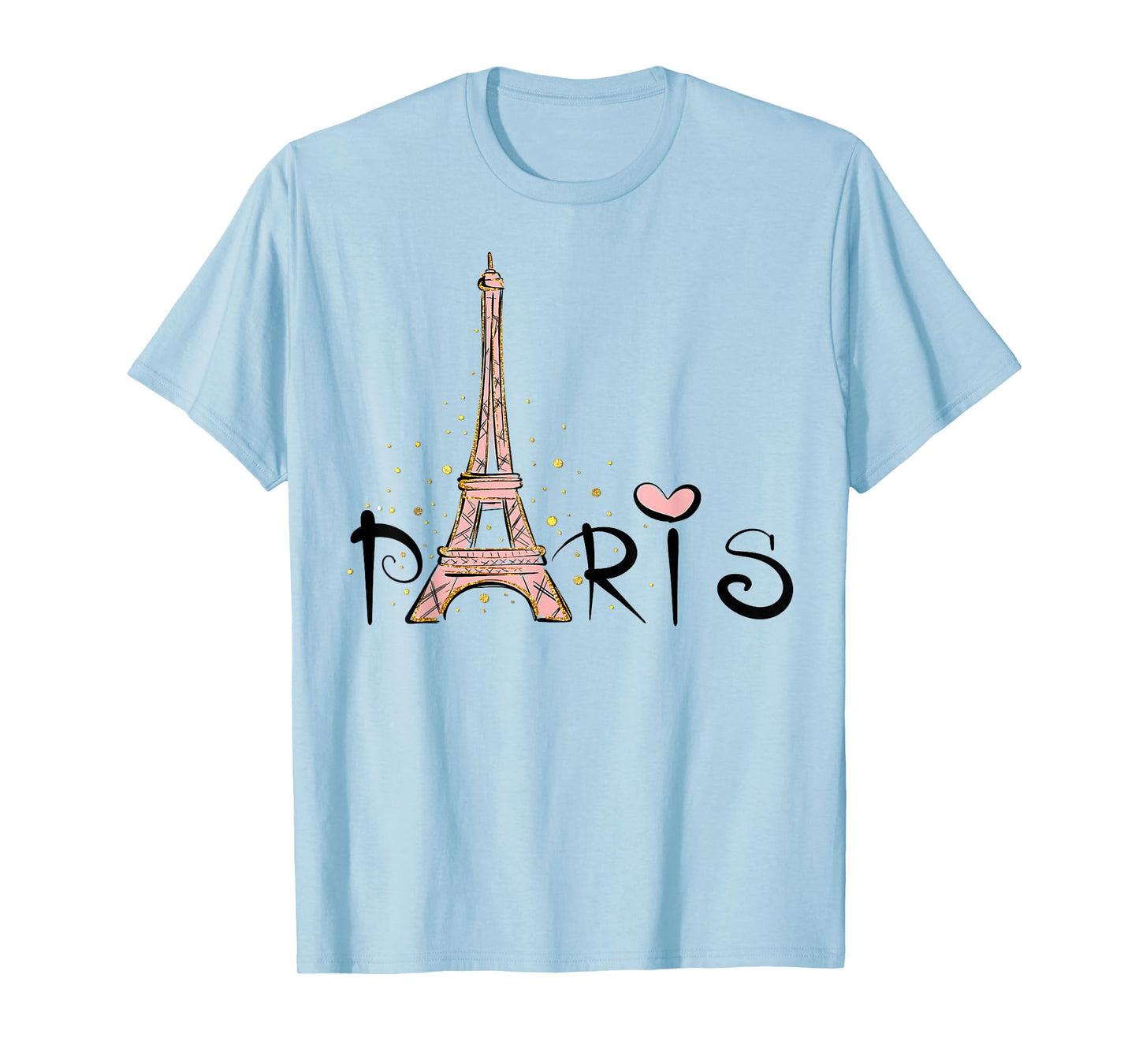 Eiffel Tower Paris Girls Guys Travel Holiday France Souvenir T-Shirt