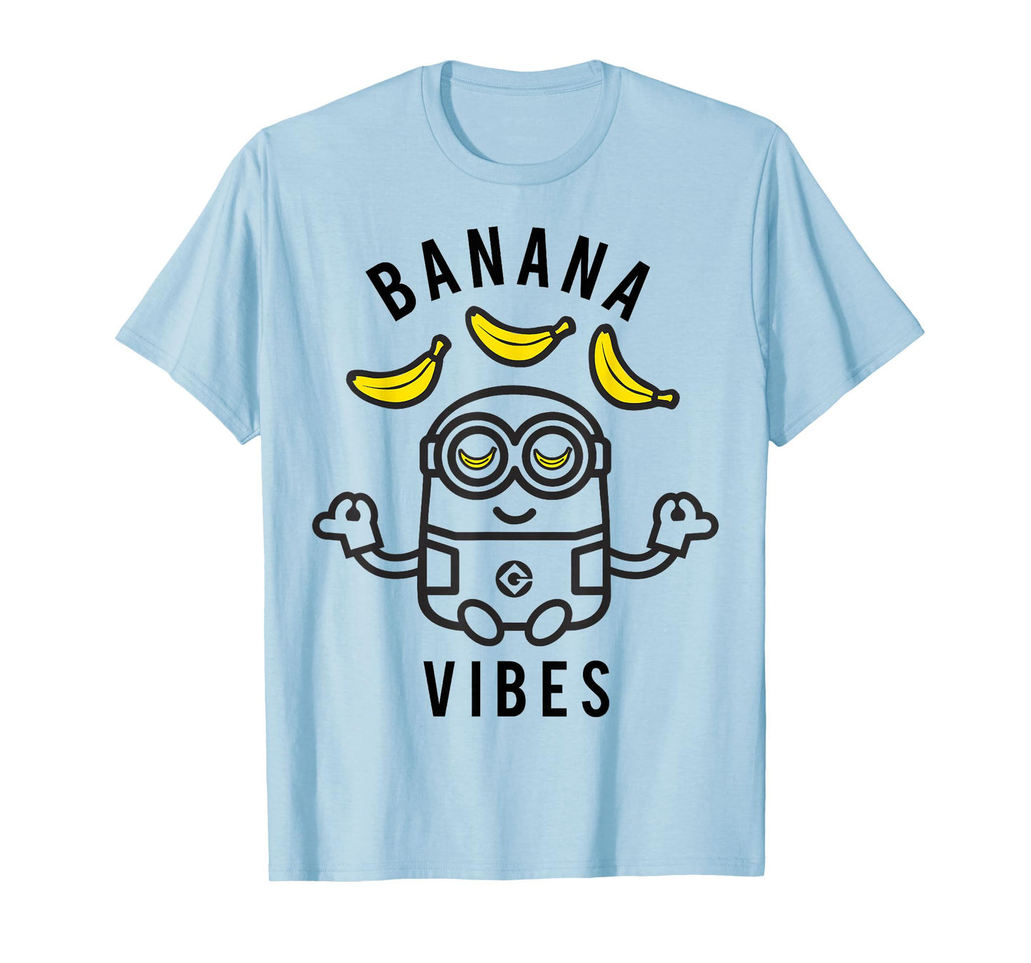 Despicable Me Minions Banana Vibes Meditation Minion Sketch T-Shirt