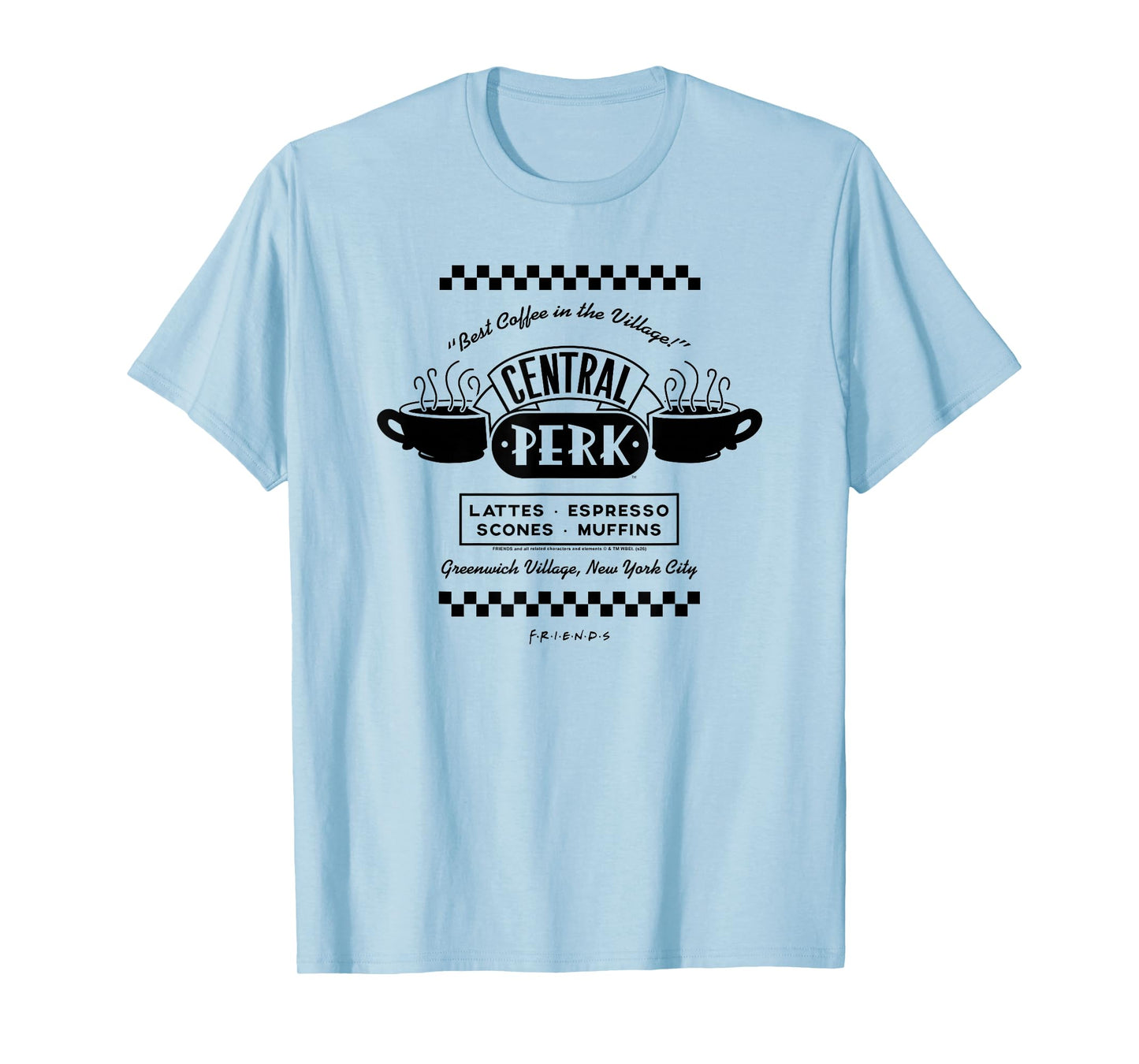 Friends Central Perk Coffee Shop Vintage Ad 90's TV Show T-Shirt