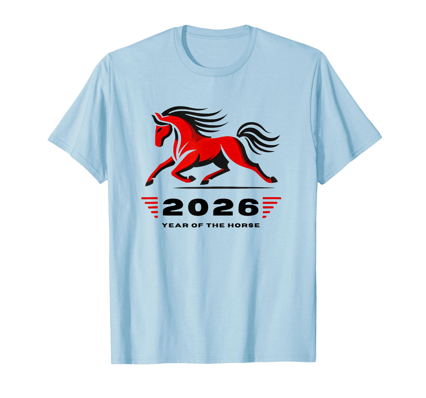 2026 Year of The Horse Running Stallion Lunar T-Shirt