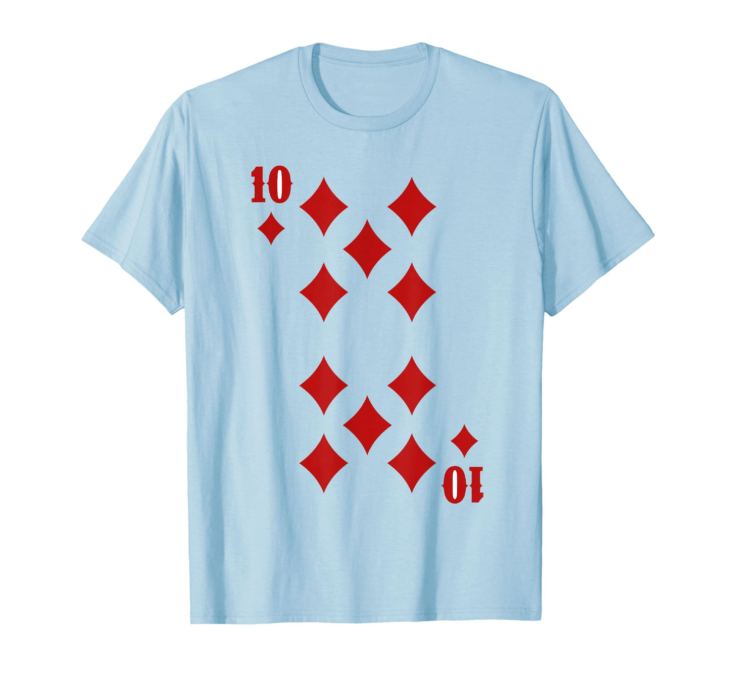 10 of Diamonds Playing Cards Halloween Group Matching T-Shirt