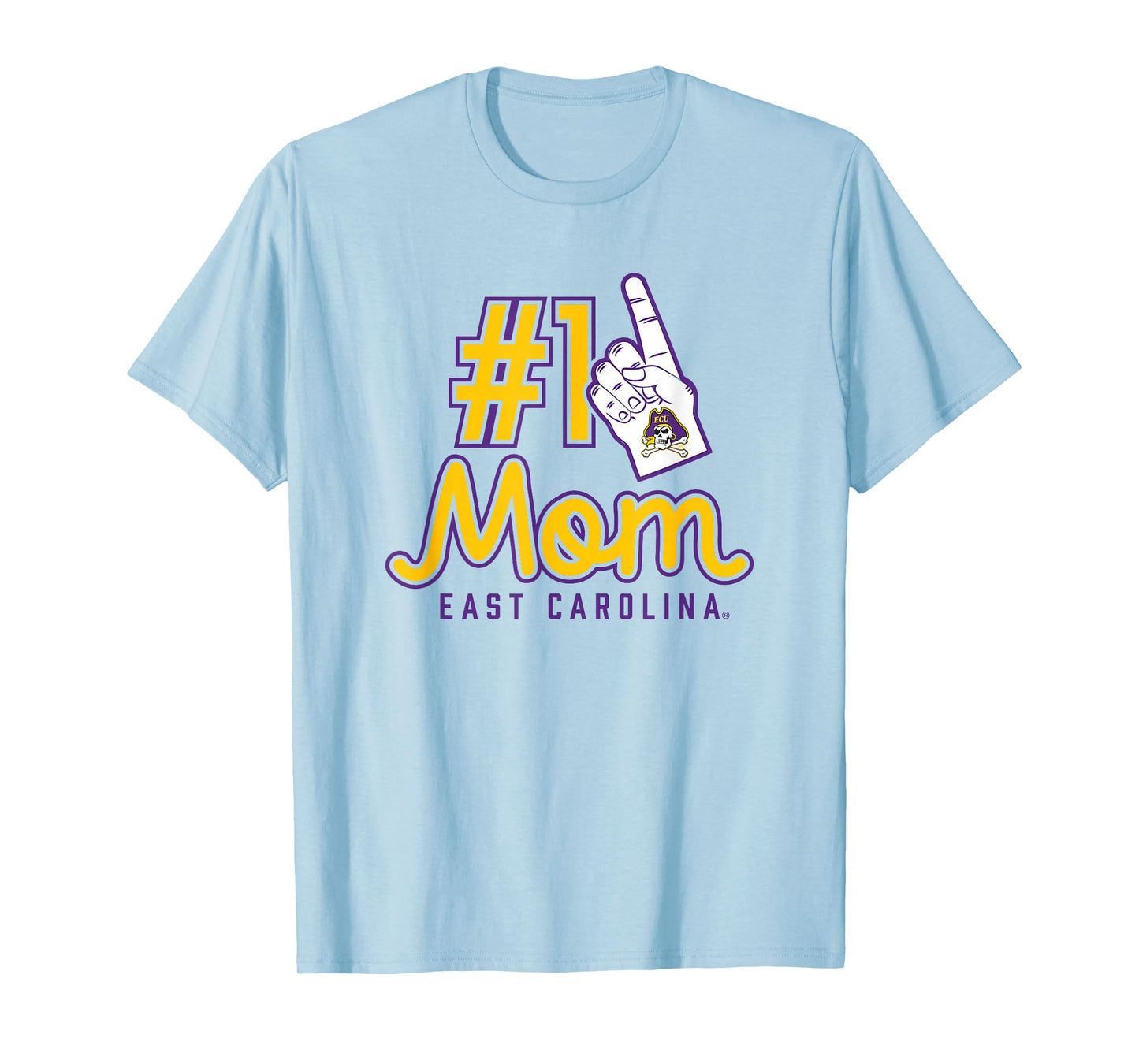 East Carolina University ECU Pirates #1 Mom T-Shirt