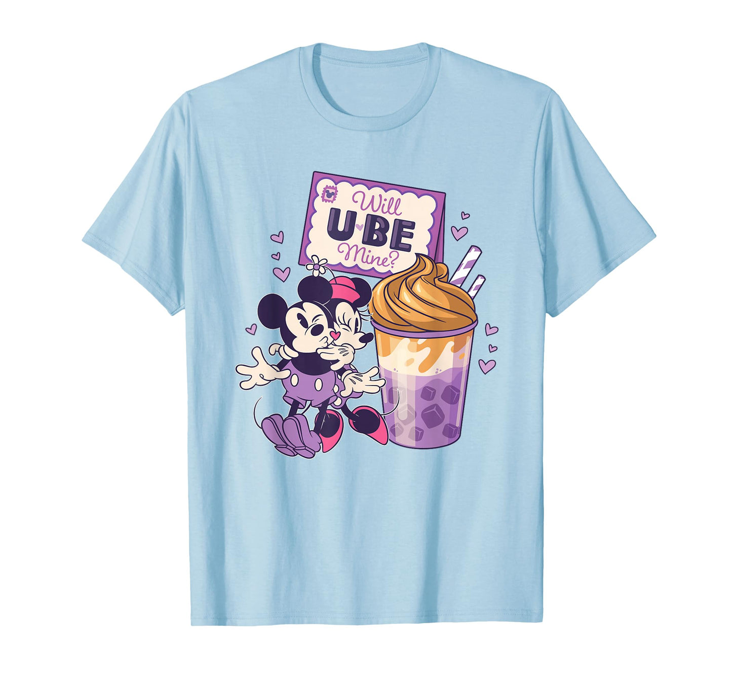 Disney Mickey & Minnie Will Ube Mine? Valentine's Day Gift T-Shirt