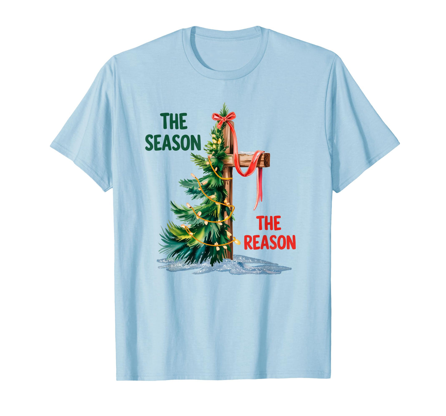 Jesus The Reason The Season Christmas Catholic Christian T-Shirt