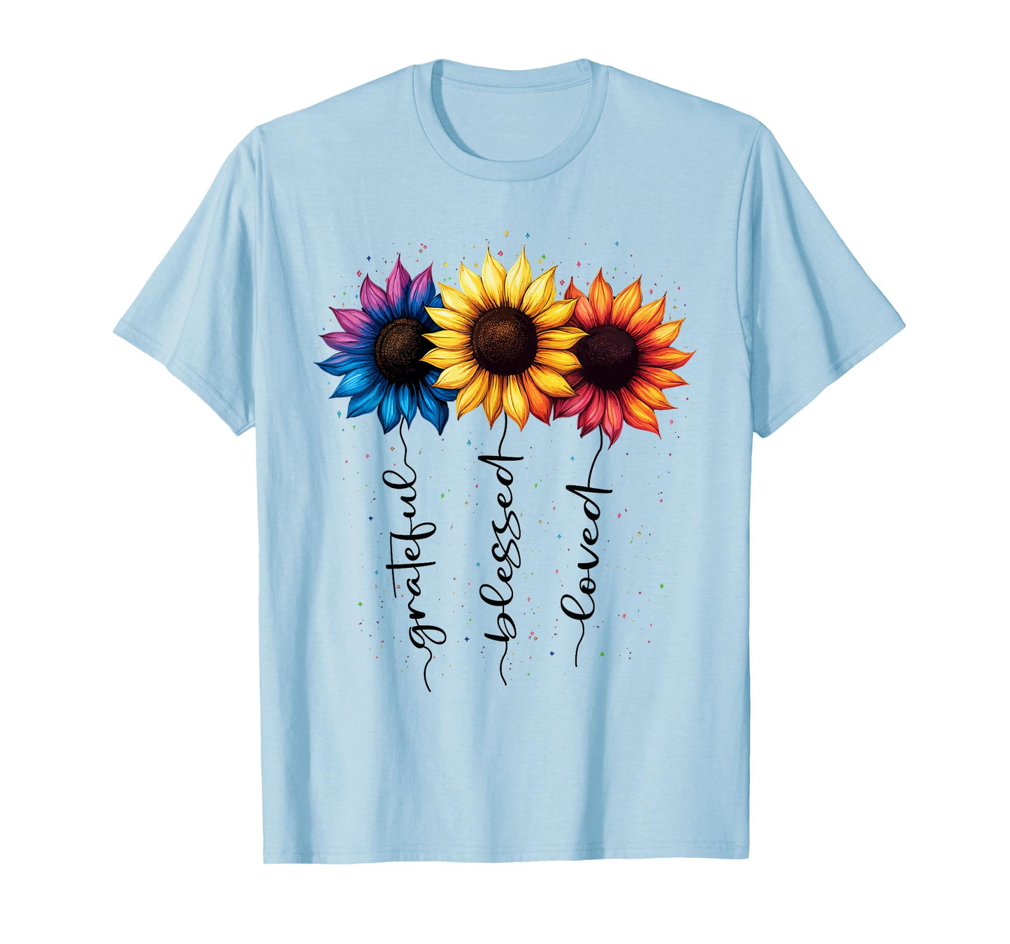 Sunflowers Inspiration Floral Flower Motivation Flowers T-Shirt