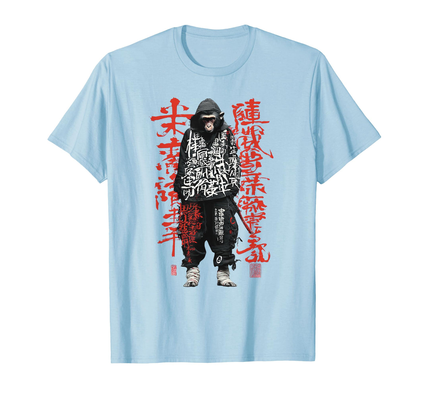 Graffiti Monkey Japanese Urban Streetwear T-Shirt