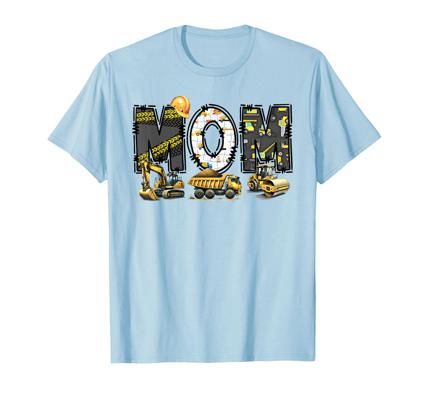 Funny Mom Construction Excavator Kids Matching Family T-Shirt