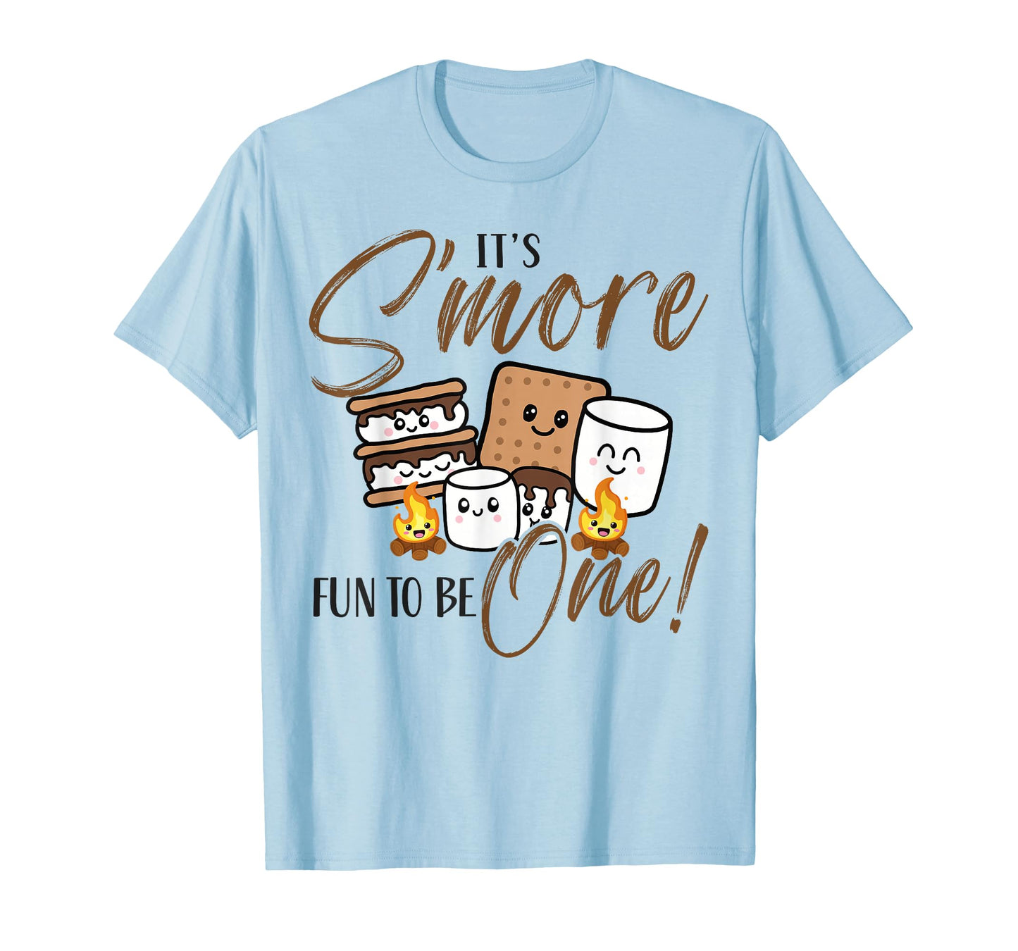 Birthday Campfire Marshmallow It's S'more Fun To Be 1st One T-Shirt