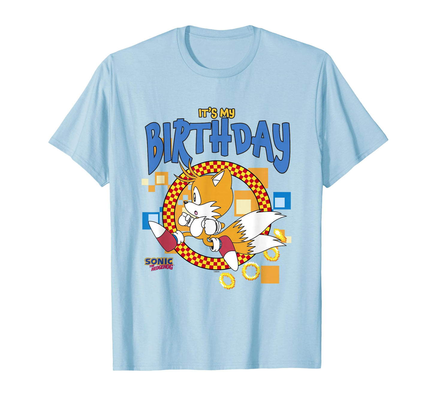 Sonic The Hedgehog Birthday It's My B-Day Tails T-Shirt