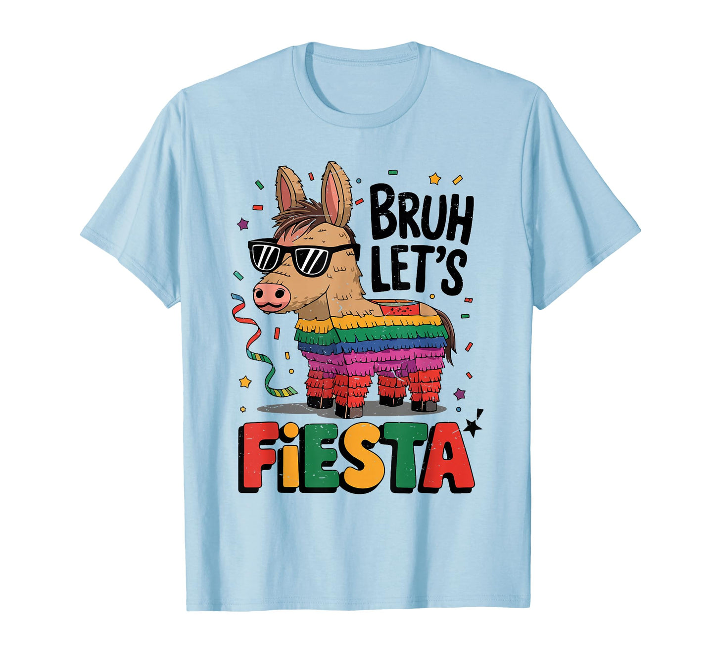 Bruh Lets Fiesta Cinco Mayo Pinata Funny Mexican Boy Men Kid T-Shirt