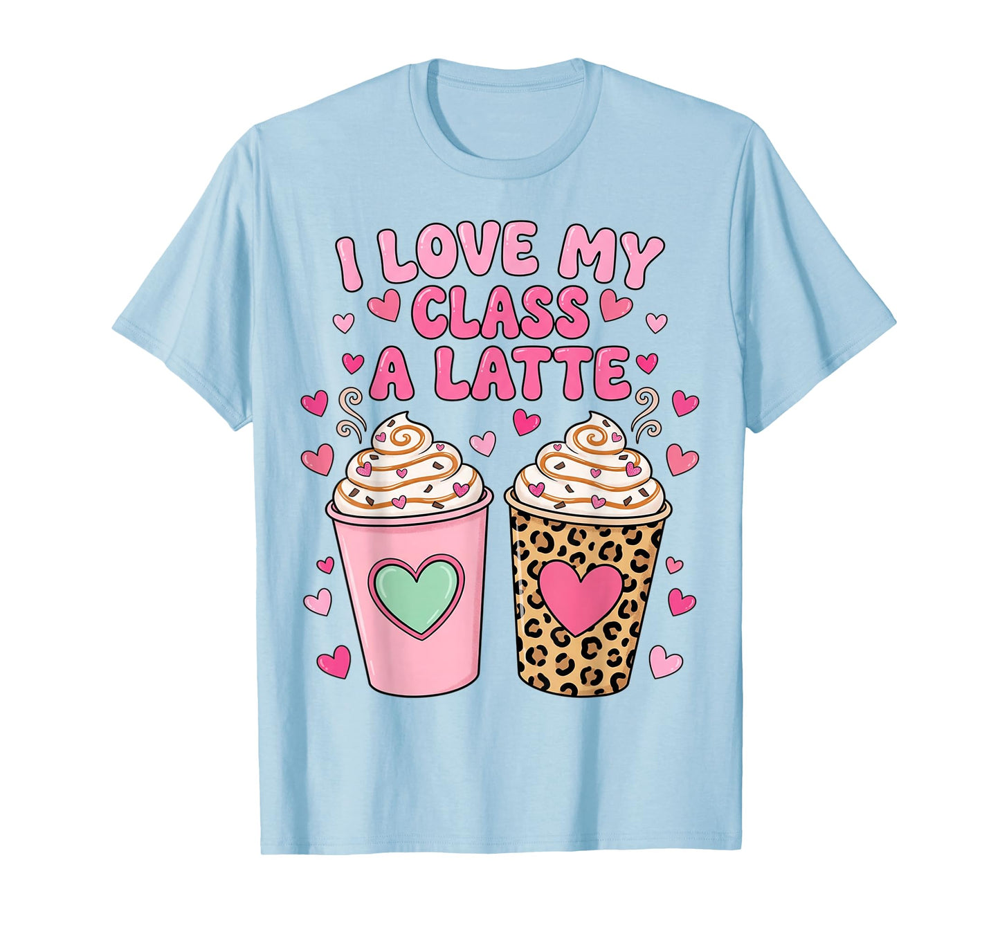 School Loved Teaching Hearts Teacher Valentines Teach T-Shirt