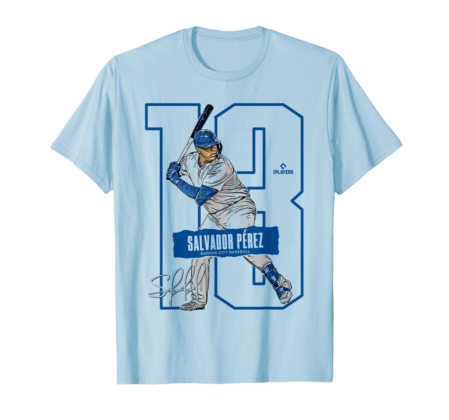 Salvador Perez | Kansas City Baseball Players | MLBSAL302N T-Shirt