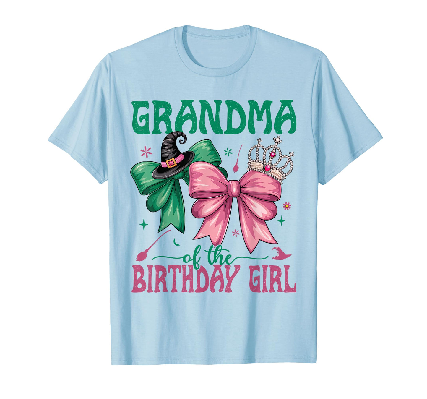 Grandma of The Birthday Girl Matching Witch Family Bday Part T-Shirt