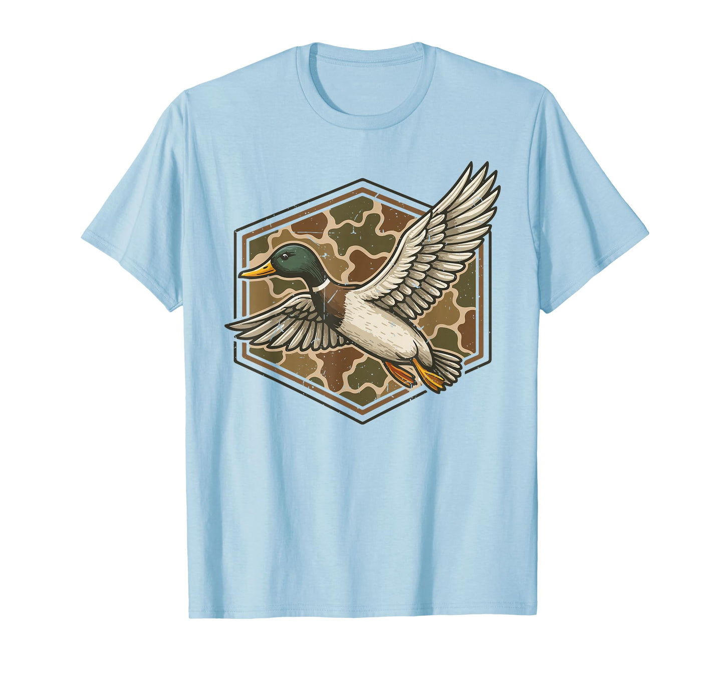 Mallard Duck Hunting Camo Youth Boys Men Camouflage Hunting T-Shirt