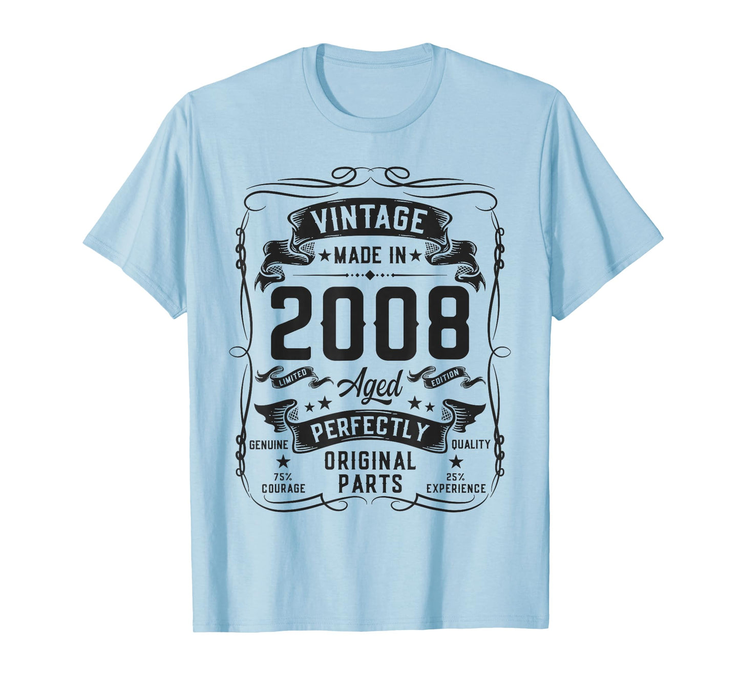 Vintage 2008 18yr 18th Birthday Gifts for Men 18 Years Old T-Shirt