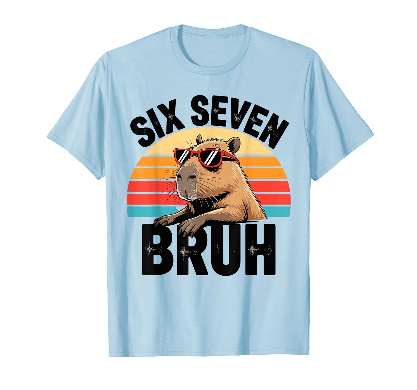 Six Seven Bruh 67 Meme Capybara T-Shirt