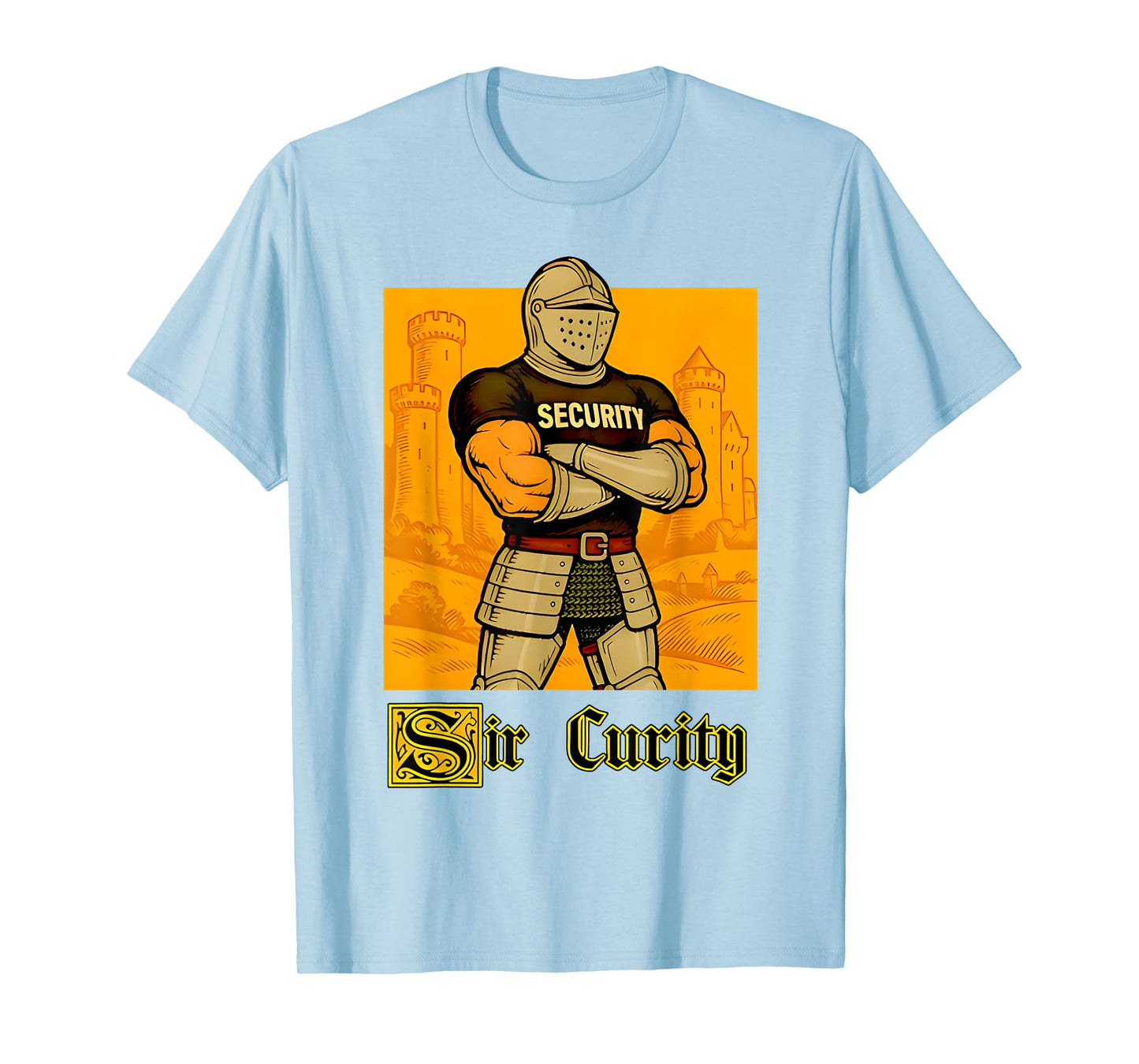 Sir Curity Vintage Security Pun T-Shirt
