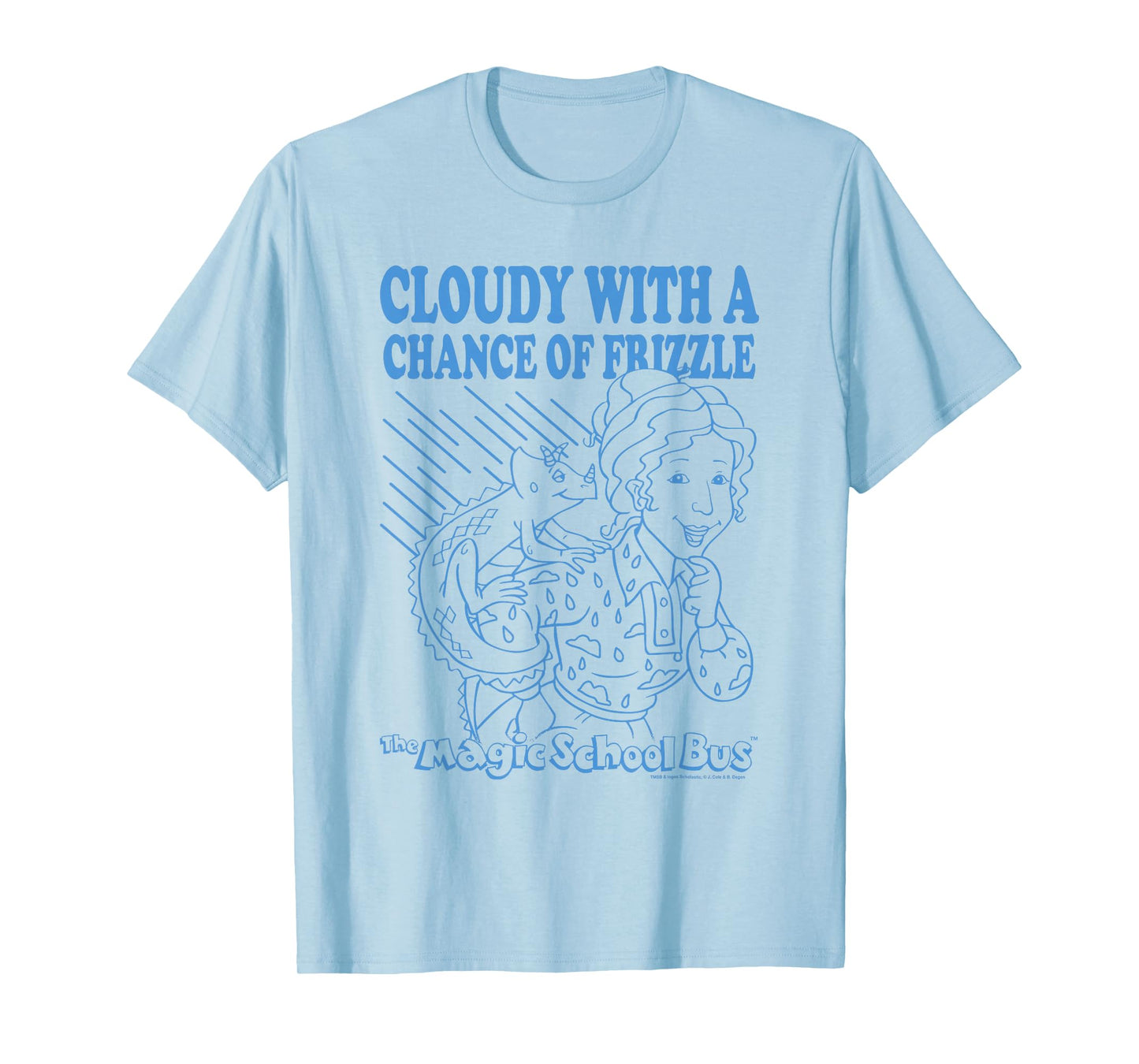 The Magic School Bus Cloudy with a Chance of Frizzle Cartoon T-Shirt