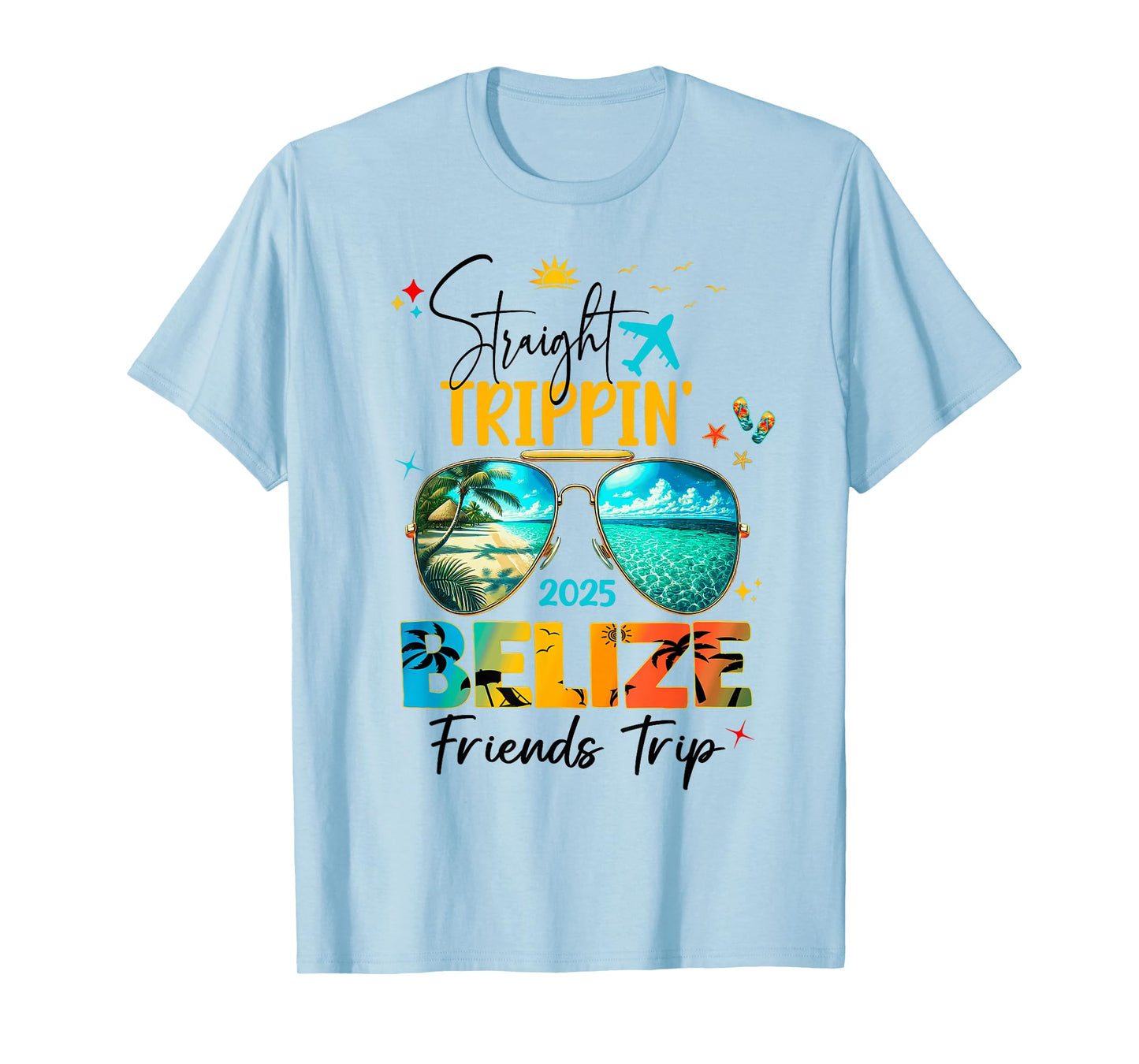 Belize Birthday Besties Trip 2025 Vacay T-Shirt