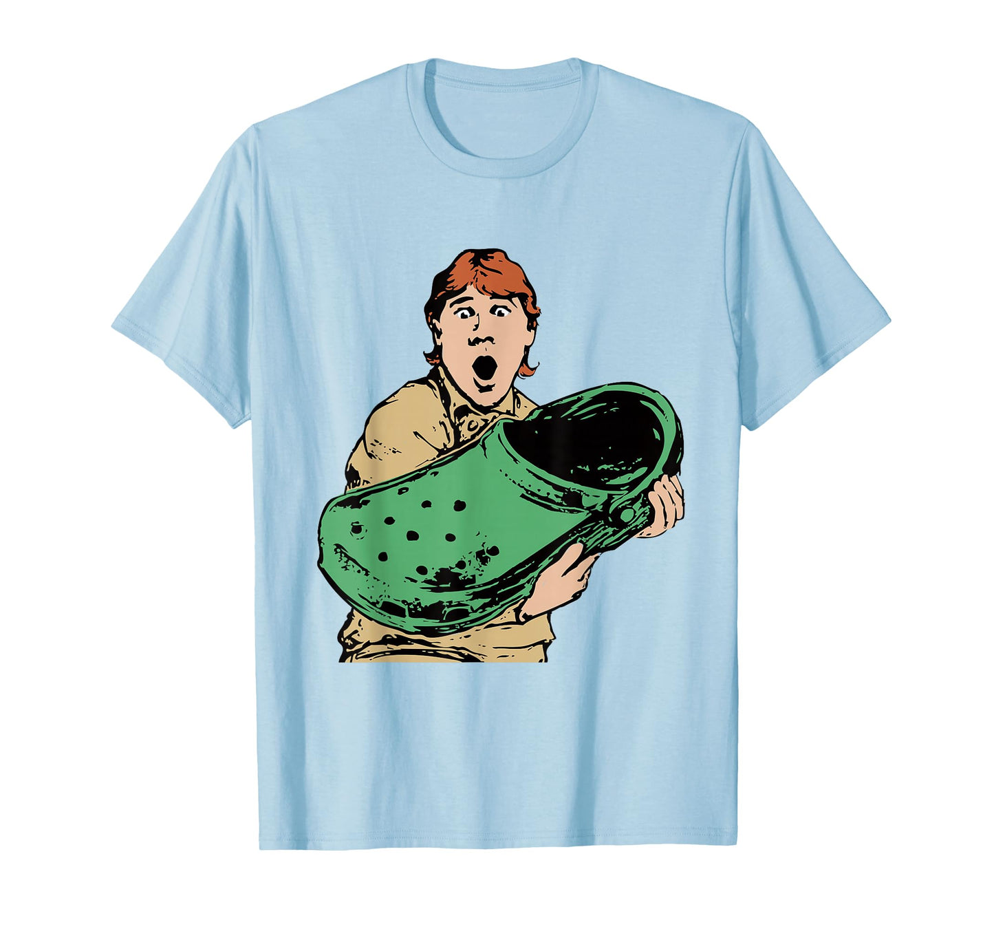 Crikey A Croc Funny Australian Crocodile Man T-Shirt