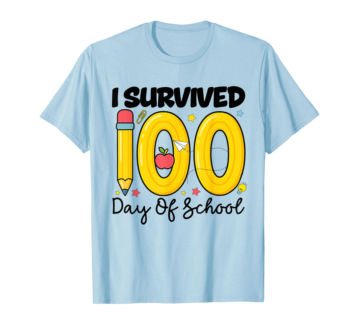 I Survived 100th Days of School Students Teachers 100 Days T-Shirt