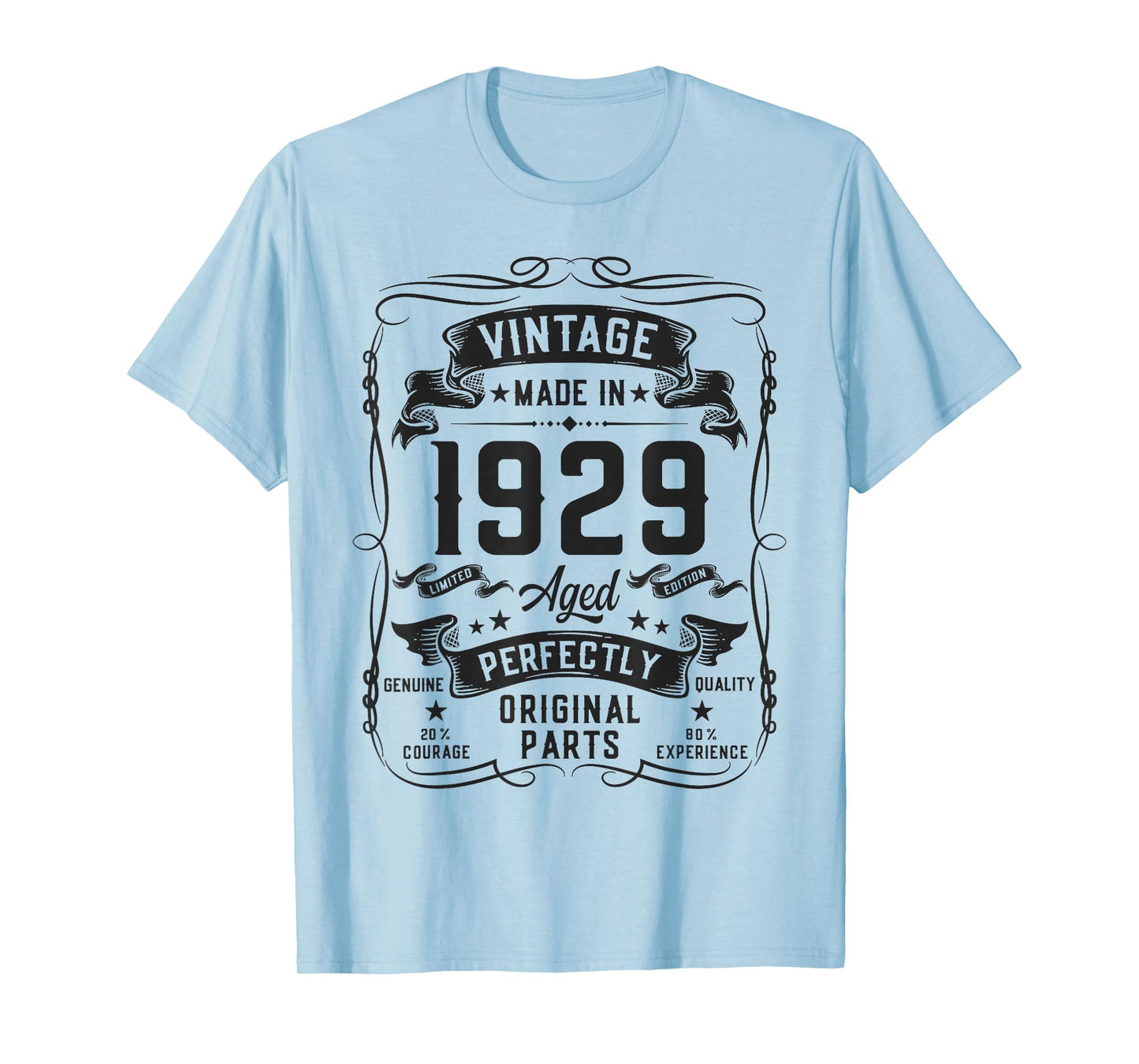 Vintage 1929 97yr 97th Birthday Gifts for Men 97 Years Old T-Shirt