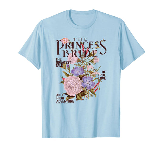The Princess Bride Vintage Flowers Retro Fantasy Movie T-Shirt