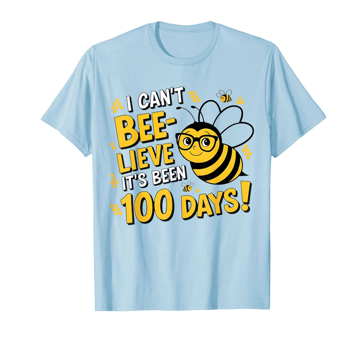I Can't Believe It's Been 100 Days of School Bee 100th Kids T-Shirt