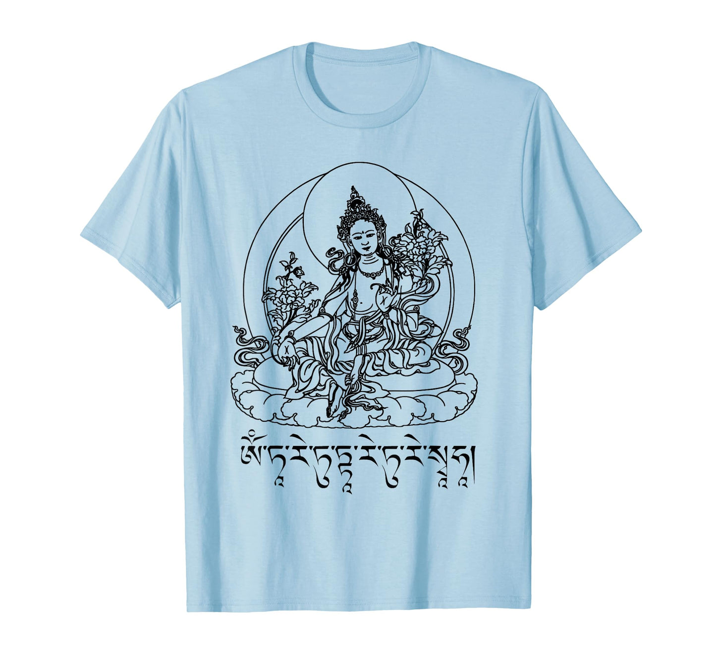 Buddha Green Tara Mantra Tibetan Buddhism Vajrayana T-Shirt