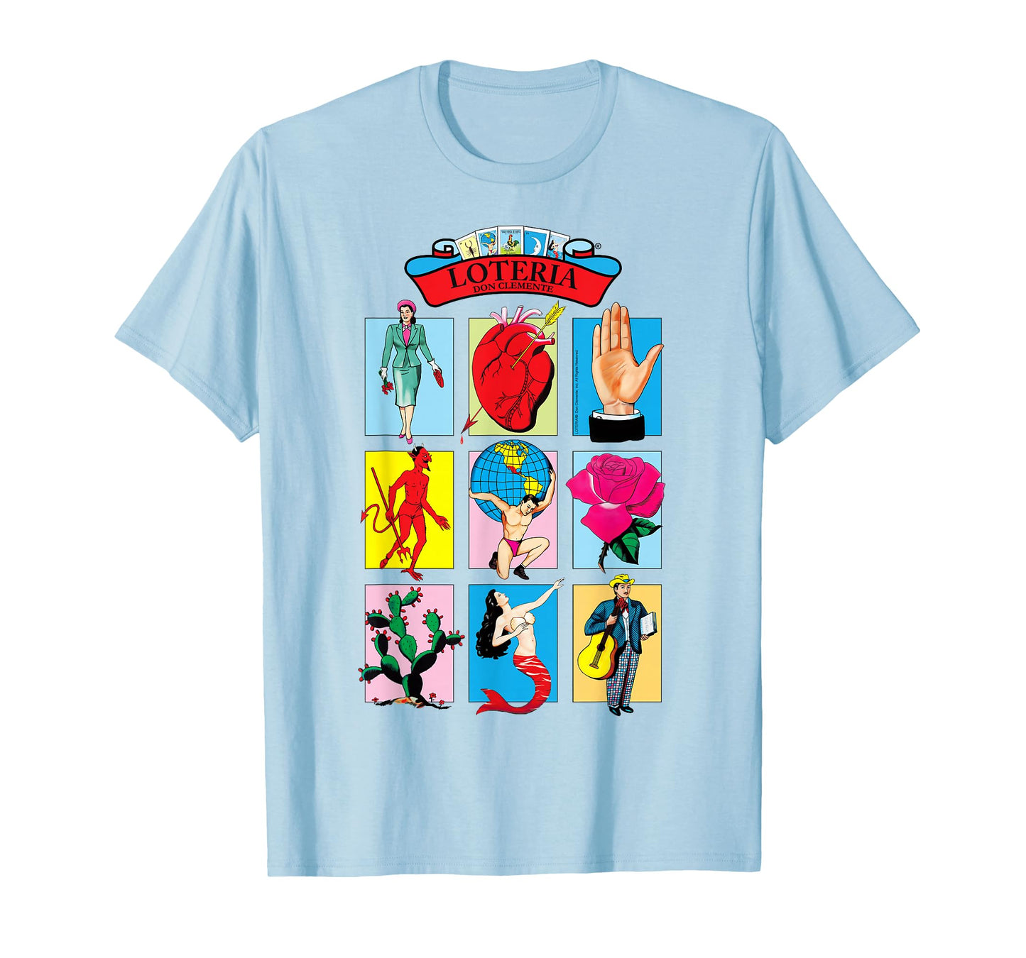 Loteria - Floating Cards Grid T-Shirt
