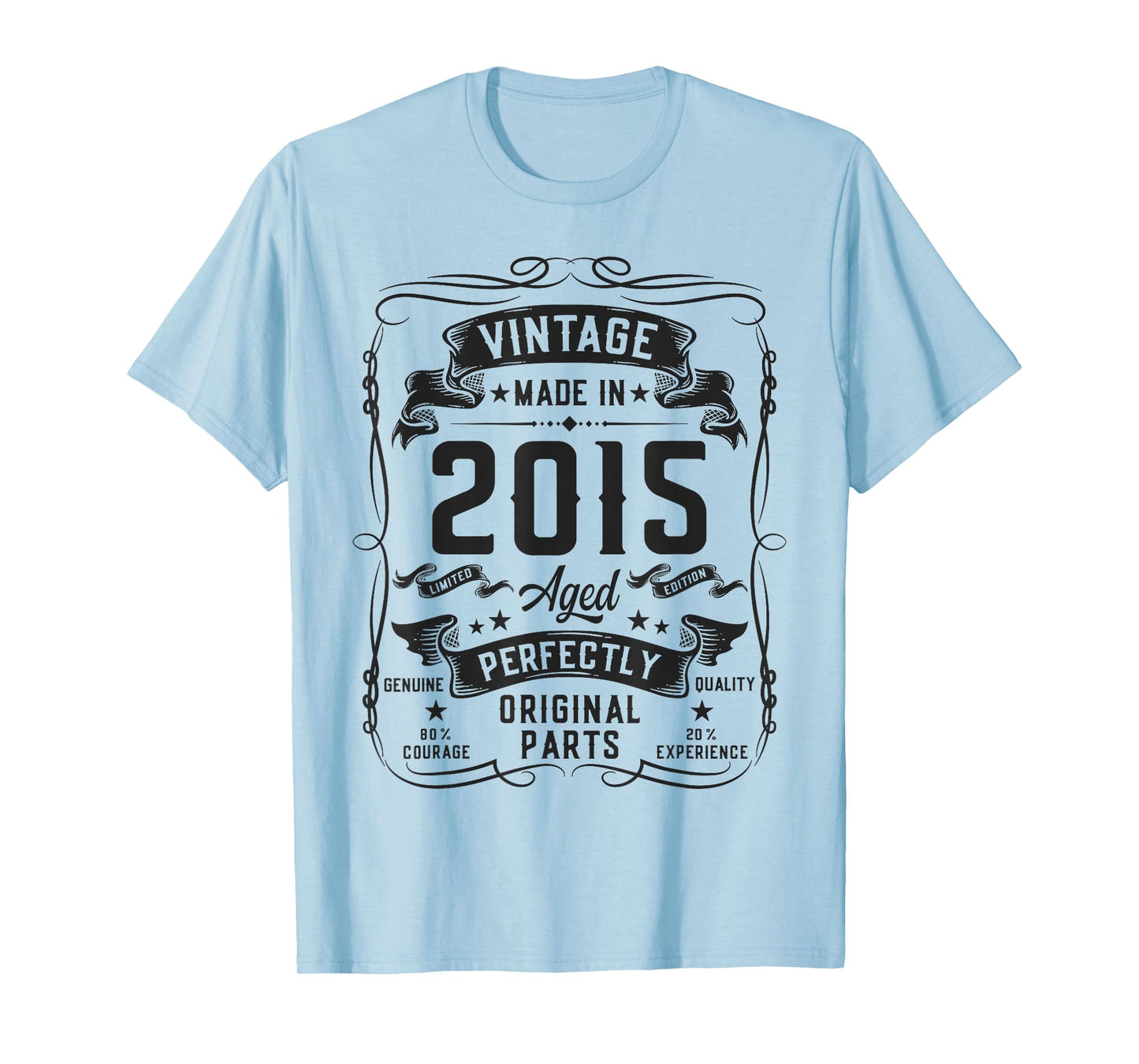 Vintage 2015 11yr 11th Birthday Gifts Boys Girls 11 Year Old T-Shirt