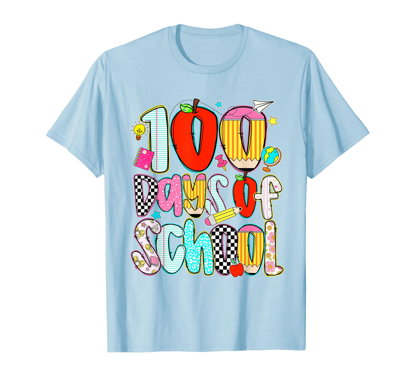Happy 100th Day of School Teacher Kids 100 Days of School T-Shirt