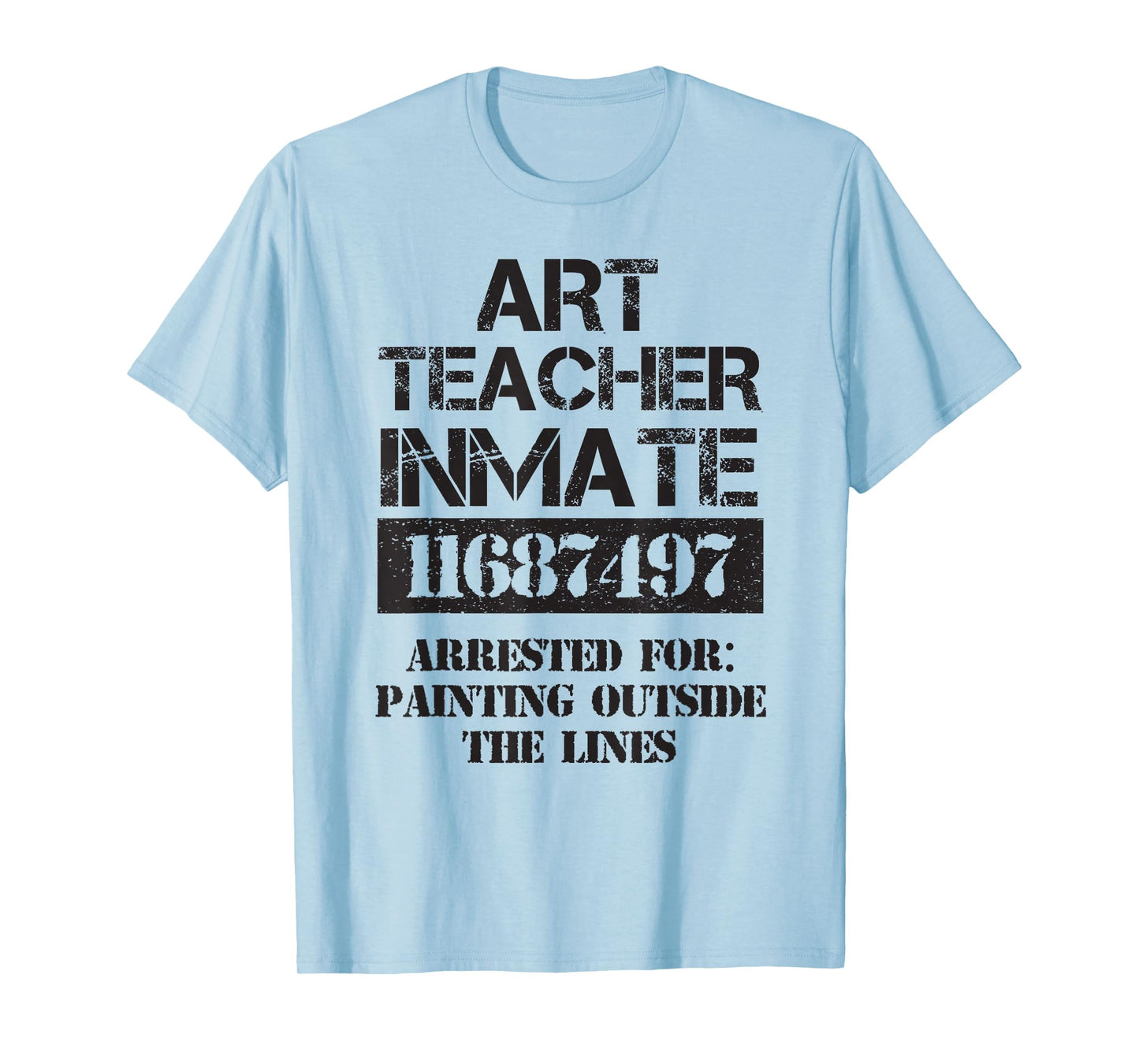 Funny Halloween Art Teacher Prisoner Costume T-Shirt