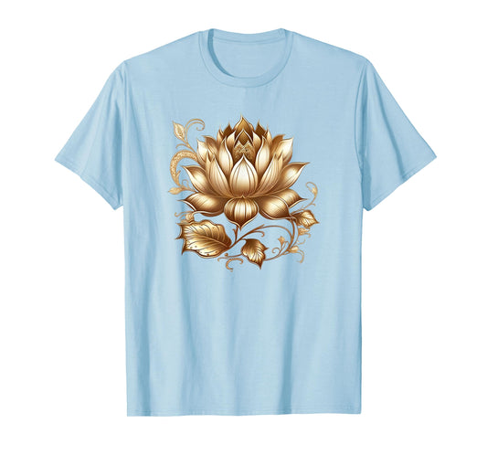 Lotus flower Buddhism spiritual symbol yoga namaste nature T-Shirt