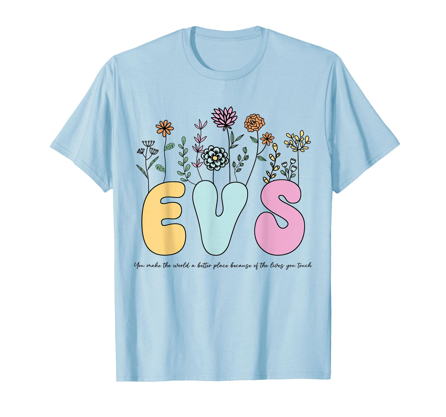 Retro Vintage Floral EVS Shirt For Women Nurse Week T-Shirt