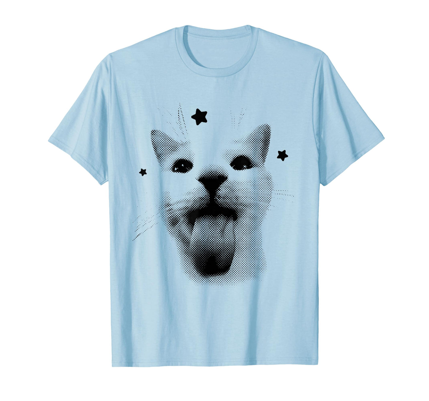 Funny Retro Cat Silly Vintage Kitten Meme Cat Lovers T-Shirt